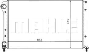 MAHLE CR 875 000S - Radiators, Motora dzesēšanas sistēma adetalas.lv