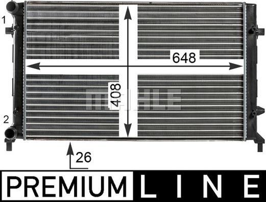 MAHLE CR 30 000P - Radiators, Motora dzesēšanas sistēma adetalas.lv