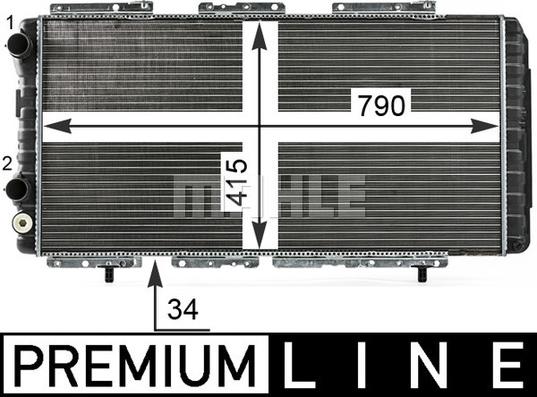 MAHLE CR 33 000P - Radiators, Motora dzesēšanas sistēma adetalas.lv