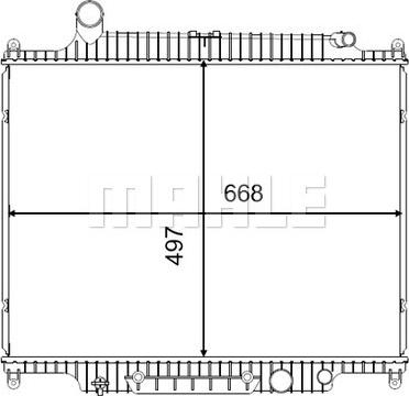 MAHLE CR 2578 000S - Radiators, Motora dzesēšanas sistēma adetalas.lv