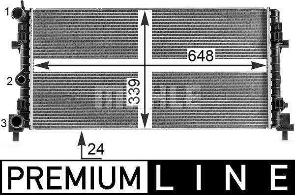 MAHLE CR 2082 000P - Radiators, Motora dzesēšanas sistēma adetalas.lv