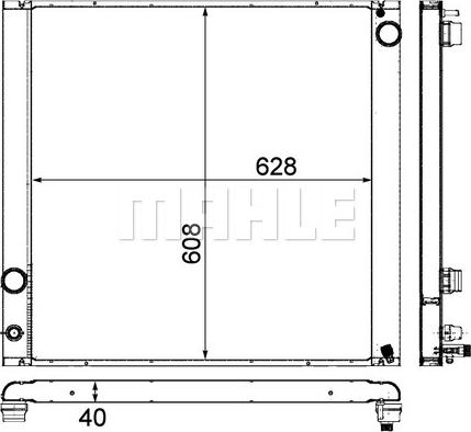 MAHLE CR 765 000P - Radiators, Motora dzesēšanas sistēma adetalas.lv