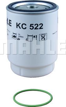 MAHLE KC 522D - Degvielas filtrs adetalas.lv