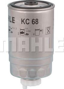 MAHLE KC 68 - Degvielas filtrs adetalas.lv