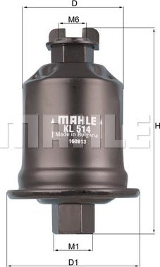 MAHLE KL 514 - Degvielas filtrs adetalas.lv