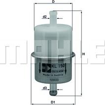 MAHLE KL 150 OF - Degvielas filtrs adetalas.lv