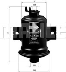 MAHLE KL 139 - Degvielas filtrs adetalas.lv