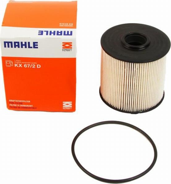 MAHLE KX 67/2D - Degvielas filtrs adetalas.lv