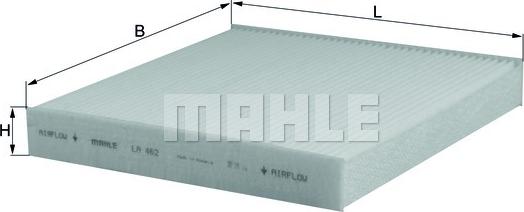 MAHLE LA 462 - Filtrs, Salona telpas gaiss adetalas.lv