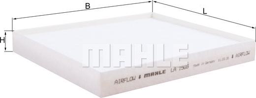 MAHLE LA 1505 - Filtrs, Salona telpas gaiss adetalas.lv