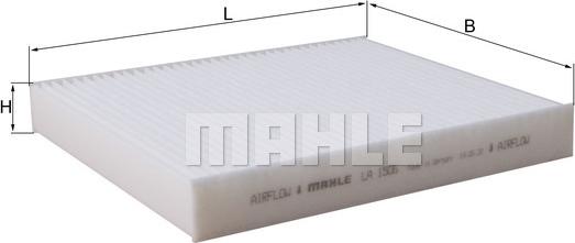 MAHLE LA 1506 - Filtrs, Salona telpas gaiss adetalas.lv