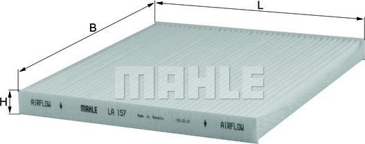 MAHLE LA 157 - Filtrs, Salona telpas gaiss adetalas.lv