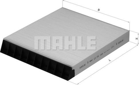 MAHLE LA 134 - Filtrs, Salona telpas gaiss adetalas.lv