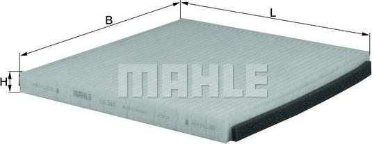 MAHLE LA 348 - Filtrs, Salona telpas gaiss adetalas.lv