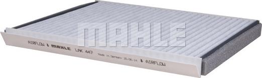 MAHLE LAK 447 - Filtrs, Salona telpas gaiss adetalas.lv