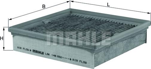 MAHLE LAK 148 - Filtrs, Salona telpas gaiss adetalas.lv