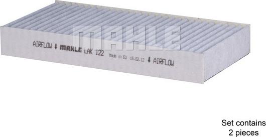 MAHLE LAK 122/S - Filtrs, Salona telpas gaiss adetalas.lv