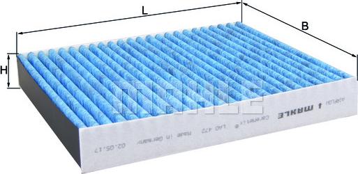 MAHLE LAO 472 - Filtrs, Salona telpas gaiss adetalas.lv