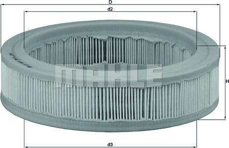 MAHLE LX 487 - Gaisa filtrs adetalas.lv