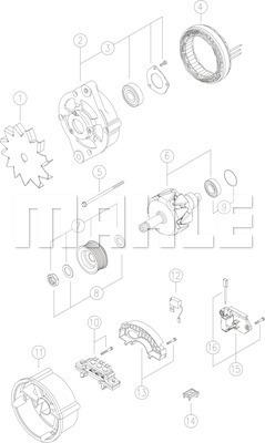 MAHLE MG 98 - Ģenerators adetalas.lv