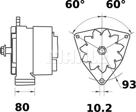 MAHLE MG 493 - Ģenerators adetalas.lv