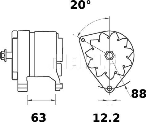 MAHLE MG 446 - Ģenerators adetalas.lv