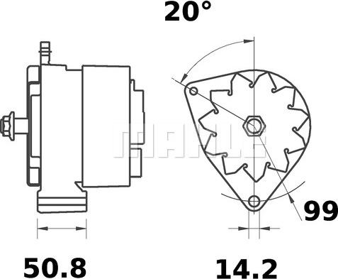 MAHLE MG 442 - Ģenerators adetalas.lv