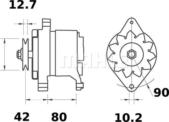 MAHLE MG 455 - Ģenerators adetalas.lv