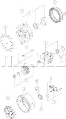 MAHLE MG 554 - Ģenerators adetalas.lv