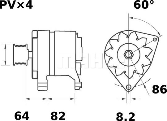 MAHLE MG 507 - Ģenerators adetalas.lv