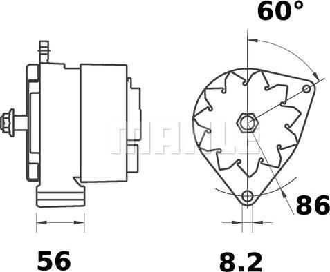 MAHLE MG 517 - Ģenerators adetalas.lv