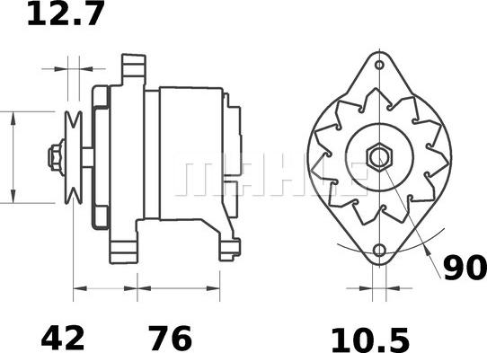 MAHLE MG 584 - Ģenerators adetalas.lv