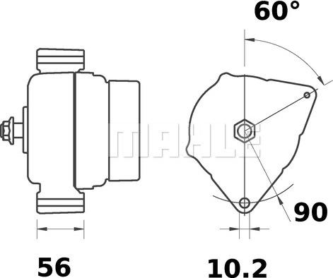 MAHLE MG 613 - Ģenerators adetalas.lv