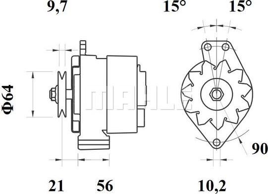 MAHLE MG 113 - Ģenerators adetalas.lv