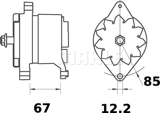 MAHLE MG 1170 - Ģenerators adetalas.lv