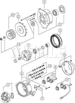 MAHLE MG 303 - Ģenerators adetalas.lv