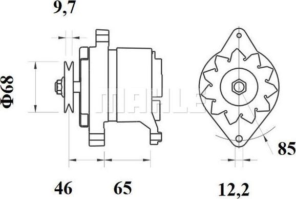 MAHLE MG 127 - Ģenerators adetalas.lv