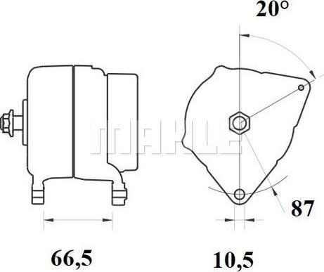 MAHLE MG 897 - Ģenerators adetalas.lv