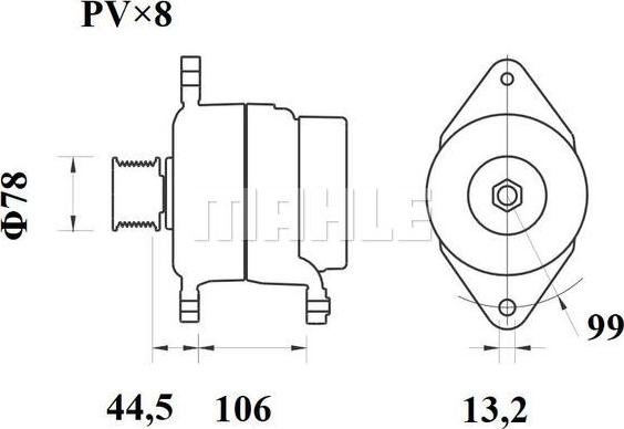 MAHLE MG 816 - Ģenerators adetalas.lv