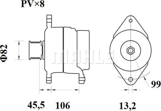 MAHLE MG 877 - Ģenerators adetalas.lv