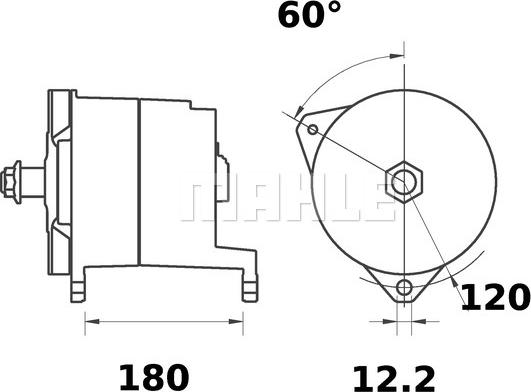 MAHLE MG 323 - Ģenerators adetalas.lv