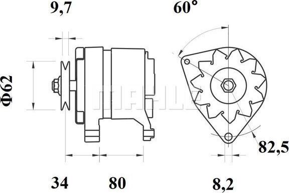 MAHLE MG 372 - Ģenerators adetalas.lv