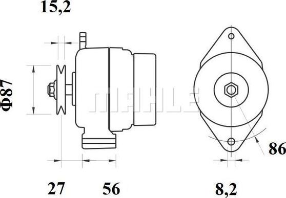 MAHLE MG 251 - Ģenerators adetalas.lv