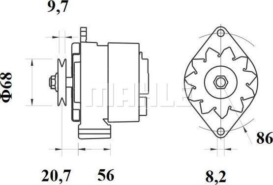 MAHLE MG 219 - Ģenerators adetalas.lv