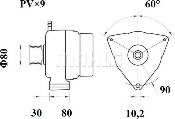 MAHLE MG 792/1 - Ģenerators adetalas.lv