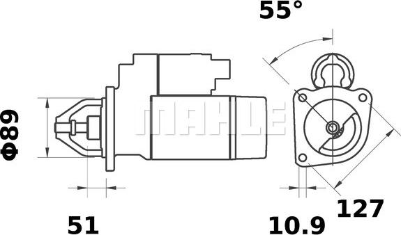 MAHLE MS 94 - Starteris adetalas.lv