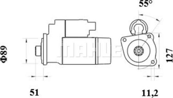 MAHLE MS 971 - Starteris adetalas.lv