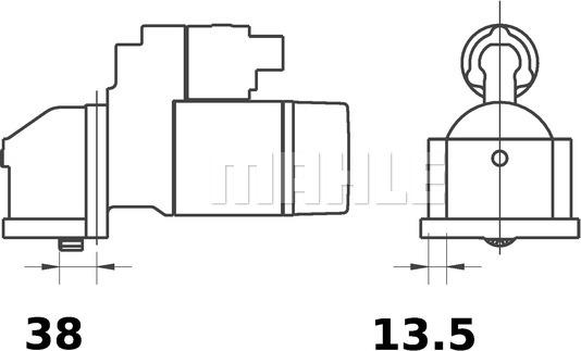 MAHLE MS 422 - Starteris adetalas.lv