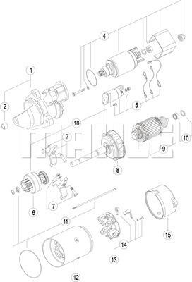 MAHLE MS 65 - Starteris adetalas.lv