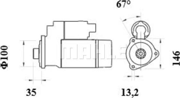 MAHLE MS 1000 - Starteris adetalas.lv